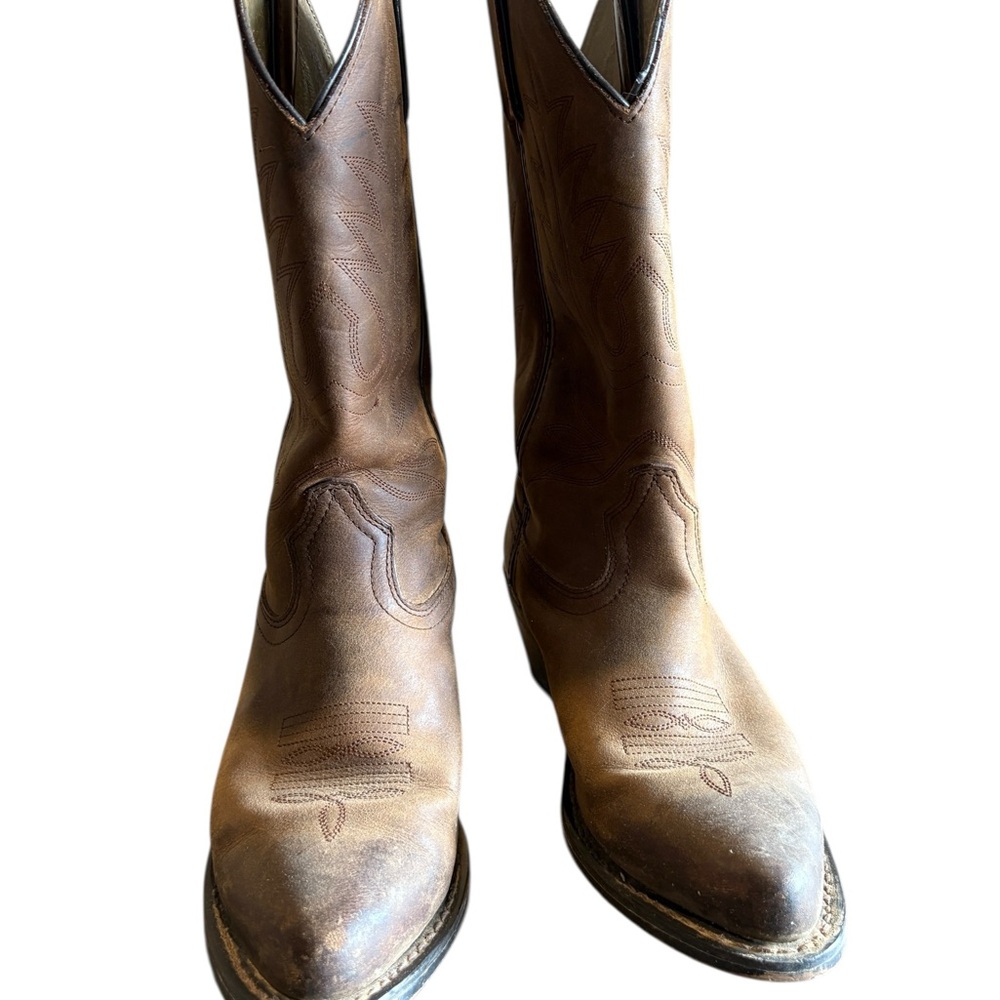 Durango Brown Heeled Boots - Picture 7 of 15